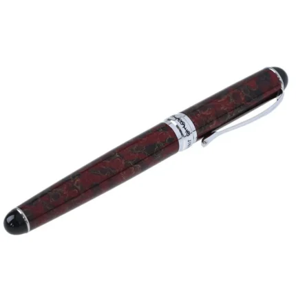 14K GP 럭셔리 실버 일반닙 만년필(빨간색) / 클래식 프리미엄 블랙 잉크펜