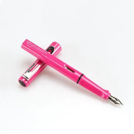 컬러 시그니처 일반닙 만년필(분홍색) / 블랙 잉크펜 학생 문구 선물