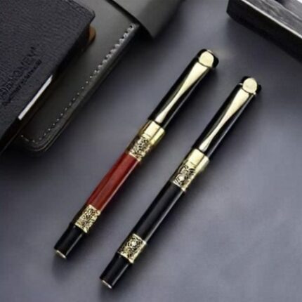 럭셔리 일반닙 만년필 (검정골드) / 추억 선물용 필기구