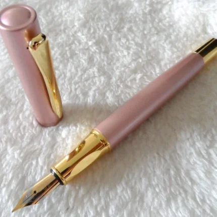 일반닙 만년필 추억 고급 선물(분홍색) / 졸업 필기구 핑크 잉크펜 선물