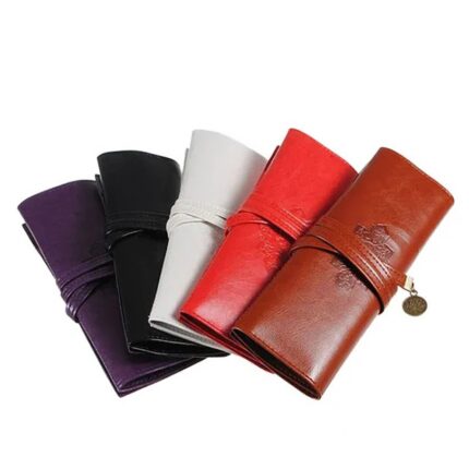 스웨이드 가죽 펜슬 케이스(랜덤발송) / 고급 펜 파우치 필통